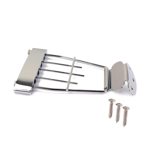 SUPVOX 4 String Guitar Bridge Parts Guitar Tailpiece Bridge Acoustic Guitar Bridge Electric Guitar Tailpiece Jazz Guitar Bridge Archtop Guitar Tailpiece Tail Lift Pearlescent