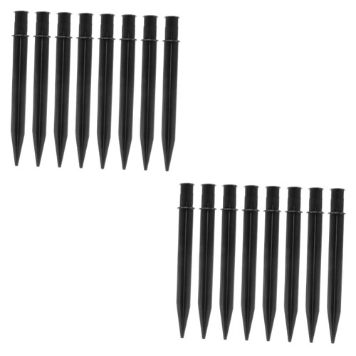 DOITOOL 16 Pcs Christmas Light Stakes Pathway Spike Markers Torch Lights Replacement Ground Stakes Lights Landscape Yard Wooden Stakes Metal Solar Lights Ground Spikes Led Outdoor Light