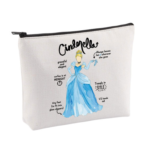 VAMSII Princess Makeup Bag Princess Fairy Tale Gifts Cosmetic Bag Movie Princess Merchandise Princess Anatomy Zipper Pouch for Friends(Beige) VAMSII Princess Makeup Bag Princess Fairy Tale Gifts Cosmetic Bag Movie Princess Merchandise Princess Anatomy Zipper Pouch for Friends(Beige)