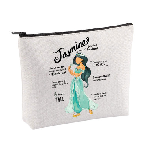 VAMSII Princess Jasmine Makeup Bag Fairy Tales Princess Fans Gifts Princess Merchandise Inspired Gifts Jasmine Anatomy Zipper Pouch (beige) VAMSII Princess Jasmine Makeup Bag Fairy Tales Princess Fans Gifts Princess Merchandise Inspired Gifts Jasmine Anatomy Zipper Pouch (beige)