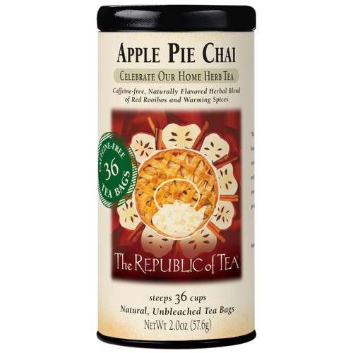 The Republic of Tea - Apple Pie Chai Herbal Tea, 36 Tea Bags The Republic of Tea - Apple Pie Chai Herbal Tea, 36 Tea Bags