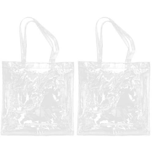 NOLITOY 2pcs Handbag File Organizer Bag File Folders File Bag with Handle Book Carrier Mailing Envelopes Office File Organizer File Tote Bag Pouch Home Products PVC Gift Work Shopping Bag