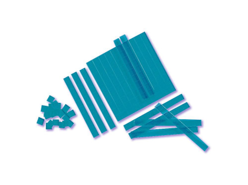 ETA hand2mind 5520 Overhead Base Ten Blocks, Blue (Pack of 52)