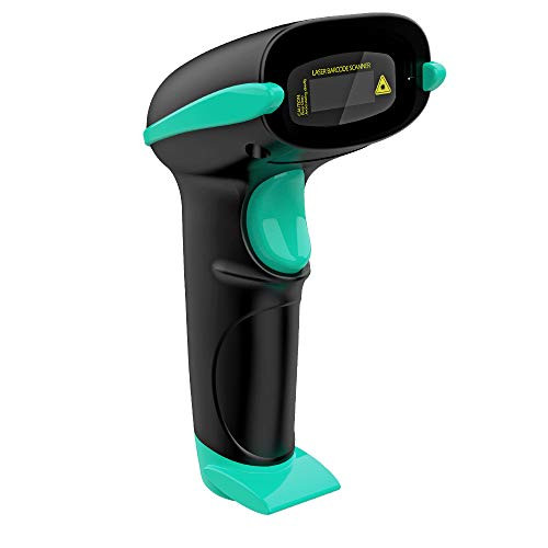 NADAMOO USB Barcode Scanner 1D Wired Handheld Laser Bar Code Reader with Automatic Induction Portable Laser Bar Code Scanner Handheld Automatic Scanning POS Scanner for Retail Supermaket Warehouse