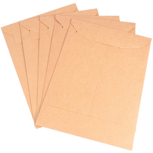 MAGICLULU 5pcs Kraft Paper Envelopes File Folder Storage Organizer File Document Folder Presentation Folders Envelope File Folder A4 Document Folder Document File Folder Office Manager Blank