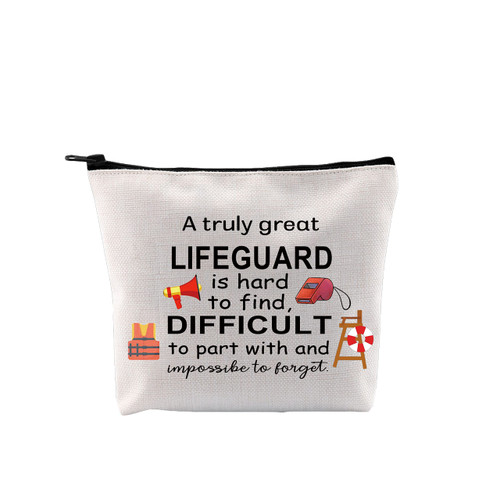 G2TUP Lifeguard Cosmetic Bag Lifeguard Accessories Pouch A Truly Great Lifeguard is Hard to Find Life Guard Thank You Gift For Women (Lifeguard) G2TUP Lifeguard Cosmetic Bag Lifeguard Accessories Pouch A Truly Great Lifeguard is Hard to Find Life Guard Thank You Gift For Women (Lifeguard)