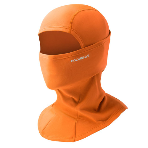 ROCKBROS Cold Weather Balaclava Ski Mask for Men Windproof Thermal Winter Scarf Mask Women Neck Warmer Hood for Cycling (Orange) ROCKBROS Cold Weather Balaclava Ski Mask for Men Windproof Thermal Winter Scarf Mask Women Neck Warmer Hood for Cycling (Orange)