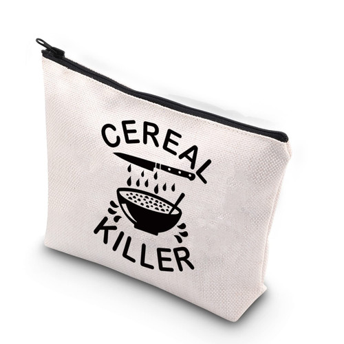 WCGXKO Horror Movie Horror TV Show Lover Gift Cereal Killer Novelty Zipper Pouch Makeup Bag (Cereal) WCGXKO Horror Movie Horror TV Show Lover Gift Cereal Killer Novelty Zipper Pouch Makeup Bag (Cereal)