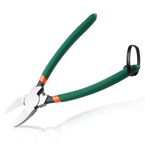 LEONTOOL Wire Cutters 8 Inches Precision Flush Cut Pliers with Longer Flush Cutting Edge, Spring Loaded Diagonal Cutting Pliers Side Cutter Pliers for Crafts, Jewelry, Florals, Electrical Wires