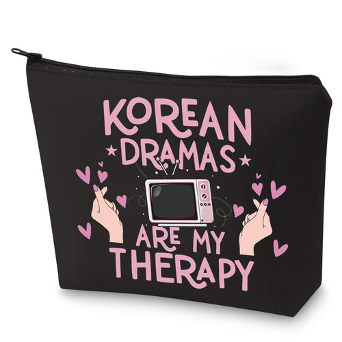 WZMPA Korean Drama Cosmetic Makeup Bag k-Drama Lover Gift Korean Dramas Are My Therapy k-Drama Zipper Pouch Bag For Women Girls (Korean Dramas BL) WZMPA Korean Drama Cosmetic Makeup Bag k-Drama Lover Gift Korean Dramas Are My Therapy k-Drama Zipper Pouch Bag For Women Girls (Korean Dramas BL)