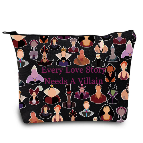 LEVLO Villains Witch Cosmetic Bag Evil Queen & Ursula Fans Gift Hades &Scar & Cruella Makeup Zipper Pouch Bag For Movie Fans (Needs A Villain) LEVLO Villains Witch Cosmetic Bag Evil Queen & Ursula Fans Gift Hades &Scar & Cruella Makeup Zipper Pouch Bag For Movie Fans (Needs A Villain)