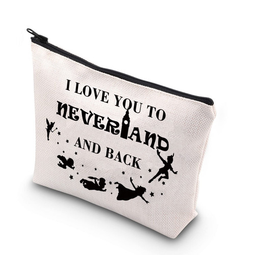 BDPWSS Fairy Tale Princess Makeup Bag i Love You To The Never Land And Back Makeup Bag For Women Girls (Land and back)