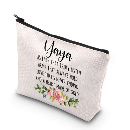 Yaya Gift Grandma Gift Mother Day Gift Yaya Travel Bag Zipper Pouch Grandmother Gift For Women (Yaya) Yaya Gift Grandma Gift Mother Day Gift Yaya Travel Bag Zipper Pouch Grandmother Gift For Women (Yaya)