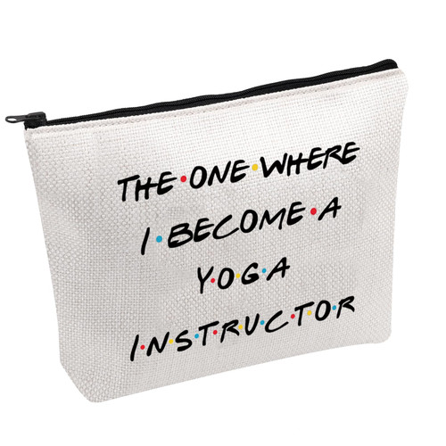 Yoga Lover Gift Yoga Instructor Makeup Bag Yoga Teacher Thank You Gift Future Yoga Instructor Gift Meditation Gift Zen Gift (Yoga Instructor)