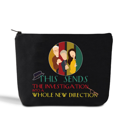 LEVLO Murder TV Show Cosmetic Bag True Crime Fans Gifts OMITB Characters Make Up Zipper Pouch Bag (THIS SENDS THE)
