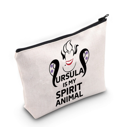 LEVLO Villains Ursula Cosmetic Make Up Bag Sea Witch Fans Gift Ursula Is My Spirit Animal Zipper Pouch Bag (Ursula Spirit Animal) LEVLO Villains Ursula Cosmetic Make Up Bag Sea Witch Fans Gift Ursula Is My Spirit Animal Zipper Pouch Bag (Ursula Spirit Animal)