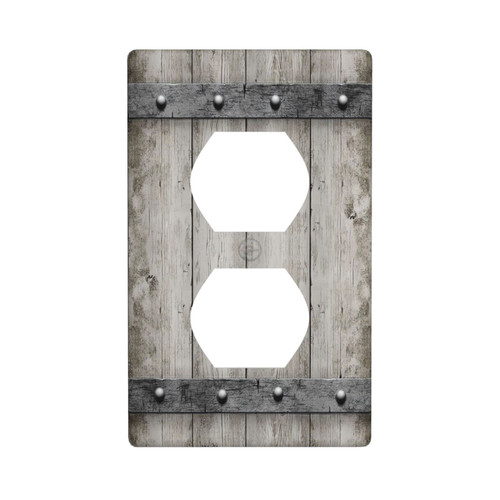 Rustic Gray Wood Print Outlet Covers Light Switch Cover Decorative Farmhouse Barn Door 1 Gang Wall Plate Grey Socket Covers Faceplates for Electrical Outlets Bathroom Bedroom Kitchen Rustic Gray Wood Print Outlet Covers Light Switch Cover Decorative Farmhouse Barn Door 1 Gang Wall Plate Grey Socket Covers Faceplates for Electrical Outlets Bathroom Bedroom Kitchen