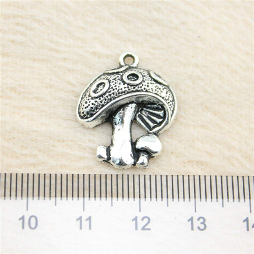 NEWME 30Pcs Mushroom Charms Pendant for DIY Jewelry Wholesale Crafting Bracelet and Necklace Making