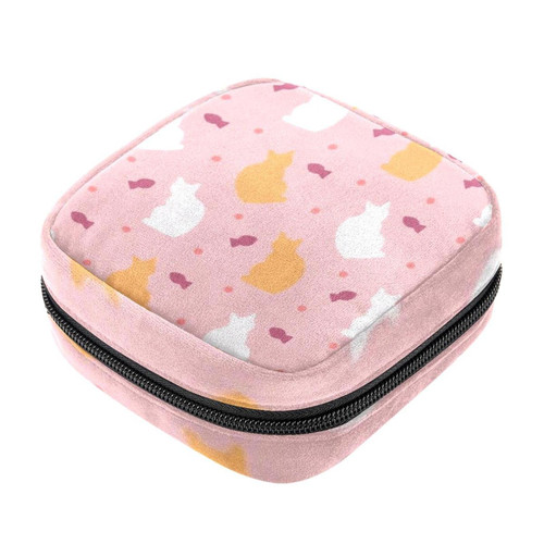 Makeup Bag Cat Fish Cosmetic Bag Makeup Pouch Travel Toiletry Bag Organizer Storage Bag for Women Girls Makeup Bag Cat Fish Cosmetic Bag Makeup Pouch Travel Toiletry Bag Organizer Storage Bag for Women Girls
