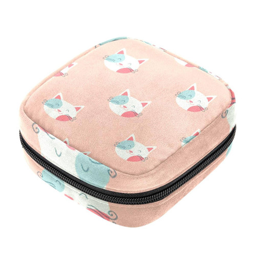 Makeup Bag Cat Muzzles Cosmetic Bag Makeup Pouch Travel Toiletry Bag Organizer Storage Bag for Women Girls