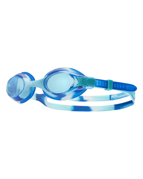 TYR Swimple Kids' Tie Dye Non Mirror Swim Goggles, Blue, one size