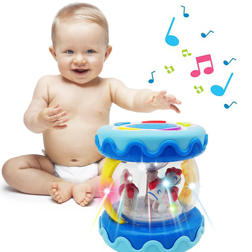 WSJKPA Baby Toys Carousel Rotating Light Up Infant Toys 18+ Months, Tummy Time Toys for Babies 18-36 Months, Musical Crawling Toy for Toddlers 2 3 Years Old (Blue) WSJKPA Baby Toys Carousel Rotating Light Up Infant Toys 18+ Months, Tummy Time Toys for Babies 18-36 Months, Musical Crawling Toy for Toddlers 2 3 Years Old (Blue)