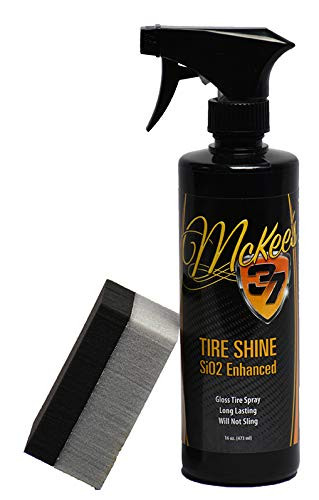 McKee's 37 MK37-830 SiO2 Enhanced (High Gloss Tire Shine with Premium Sponge), 16. Fluid_Ounces