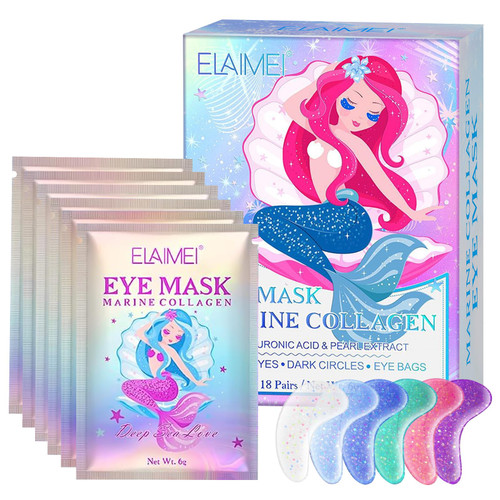 18 Pairs Under Eye Patches, Eye Masks for Wrinkles, Natural Collagen Eye Gels Pads, Eye Masks for Wrinkles, Reduce Dark Circles, Puffy Eyes, Under eye Bags, Under Eye Treatment Skin Care Products