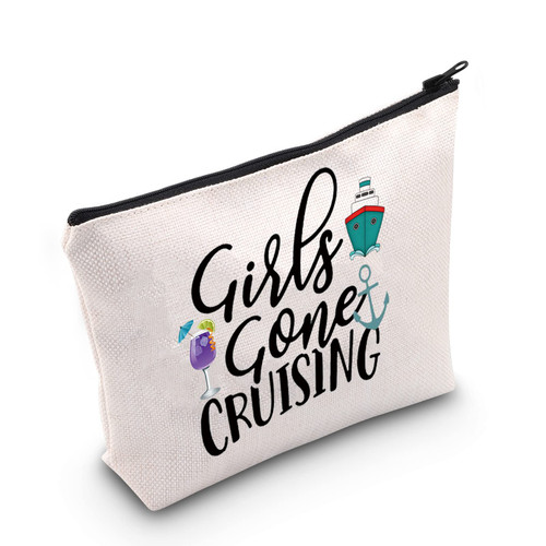 TSOTMO Cruise Gift Womens Gone Cruising Cruise Cosmetic Bag Vacation Trip Toiletry Bags Cruise Cruising Lover Gift Weekend Gift (G Cruising) TSOTMO Cruise Gift Womens Gone Cruising Cruise Cosmetic Bag Vacation Trip Toiletry Bags Cruise Cruising Lover Gift Weekend Gift (G Cruising)