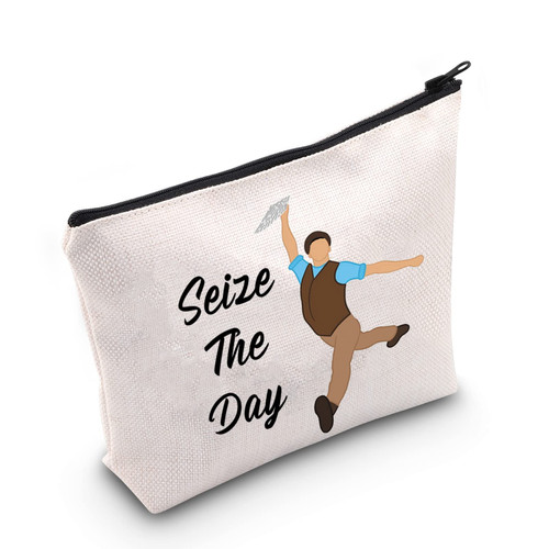 TSOTMO Musical Theatre Gift Musical Gift Broadwa Musical Inspired Makeup Case Gift For Theatre Lovers Seize The Day Zipper Pouch For Musical Fans (Seize Day) TSOTMO Musical Theatre Gift Musical Gift Broadwa Musical Inspired Makeup Case Gift For Theatre Lovers Seize The Day Zipper Pouch For Musical Fans (Seize Day)