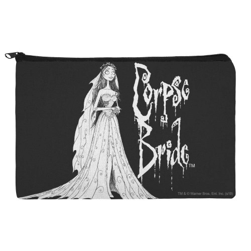 GRAPHICS & MORE Corpse Bride Logo and Silhouette Makeup Cosmetic Bag Organizer Pouch