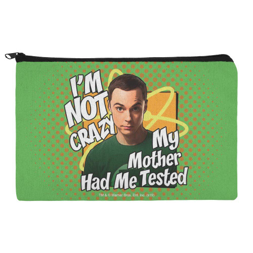 GRAPHICS & MORE Big Bang Theory Sheldon Cooper I'm Not Crazy Pencil Pen Organizer Zipper Pouch Case