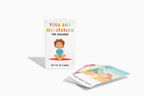 The School of Mindfulness- Intro to Yoga and Meditation Deck for Children, Set of 24 Poses and Easy to Learn Activities for Kids, Beginner Yoga and Meditation