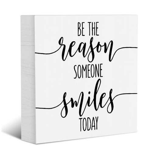Inspirational Quotes Decorative Signs Plaques Wooden Box Sign Desk Decor, Rustic Farmhouse Home Office School Decor Wood Block Plaque Box Sign Motivational Decorations for Classroom Bedroom Bathroom