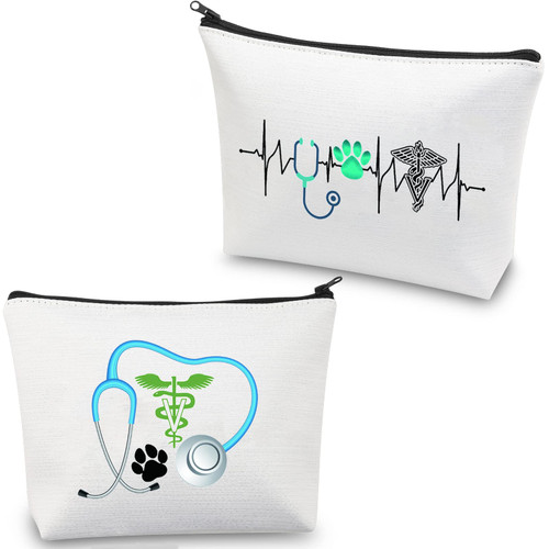 CMNIM Veterinarian Gifts Veterinarian Makeup Bag Vet Cosmetic Bag Vet Tech Gifts for Women Veterinarian Appreciation Gifts New Veterinarian Gifts Travel Bag Pouch (Vet Makeup Bag White) CMNIM Veterinarian Gifts Veterinarian Makeup Bag Vet Cosmetic Bag Vet Tech Gifts for Women Veterinarian Appreciation Gifts New Veterinarian Gifts Travel Bag Pouch (Vet Makeup Bag White)