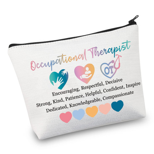 VAMSII OT Gifts Occupational Therapy Cosmetic Bag OT Appreciation Therapist Gift for Women Occupational Therapist Makeup Zipper Pouch (kind bag) VAMSII OT Gifts Occupational Therapy Cosmetic Bag OT Appreciation Therapist Gift for Women Occupational Therapist Makeup Zipper Pouch (kind bag)