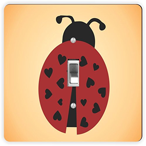 Rikki Knight Ladybug-Single Toggle Light Switch Plate