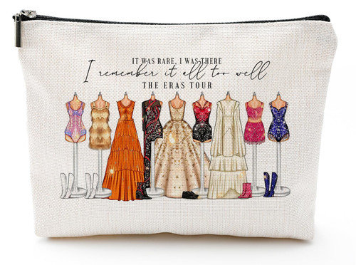 QualityLife The Eras Makeup Bag Singer All Too Well Merch Singer Fans,Womens and Girls Birthday Gifts for Fans