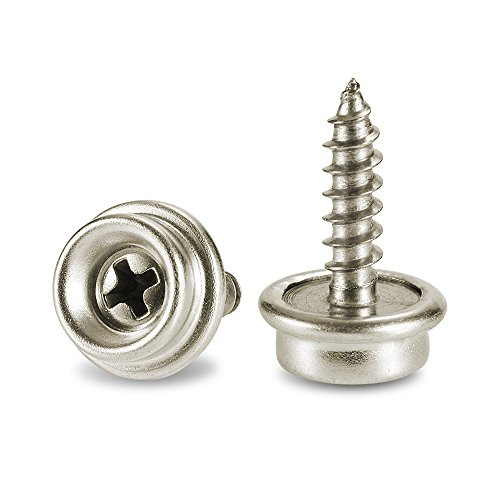 60pcs 5/8-Inch Stud Snap with Stainless Steel Screw,Marine Grade