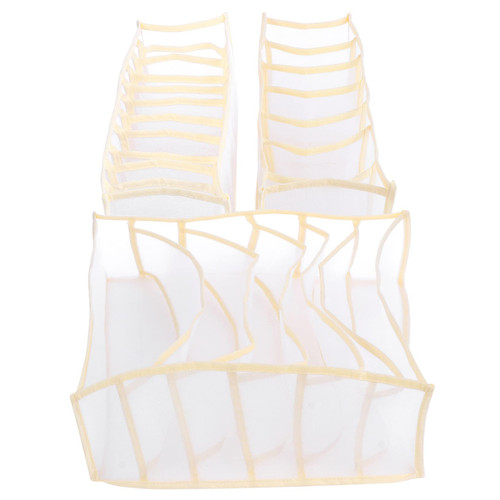 BESTOYARD 3Pcs Boxes underwear storage box bra slot drawer drawers for closet vanity drawers Closet Ties Containers foldable dresser drawers closet drawers Organizer Multifunction fabric