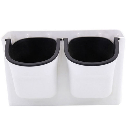 KUYYFDS Hanging Plant Pots, Self Watering Wall Planter Wall-Mounted Flower Pot Lazy Flower Pot Stackable Hanging Vertical Planter for Garden Balcony White