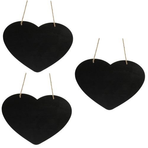 MAGICLULU 3pcs Message Board Wedding Sign Wood Chalkboard Signs Memo Board Sign Wall Hanging Board Door Hanging Chalkboard Decorative Chalk Board Front Door Sign Wooden Mini Display Board