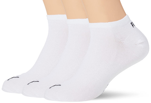 Puma Sneaker Invisible Sneaker Boot Socks (Pack of 3) - White, EU43-46