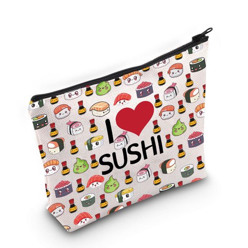 PWHAOO Sushi Lover Gift Sushi Addict Makeup Bag Japanese Sushi Cosmetic Bag Japanese Food Lover Gift Restaurant Gift Kawaii Sushi Zipper Travel Pouch (Sushi Addict M) PWHAOO Sushi Lover Gift Sushi Addict Makeup Bag Japanese Sushi Cosmetic Bag Japanese Food Lover Gift Restaurant Gift Kawaii Sushi Zipper Travel Pouch (Sushi Addict M)