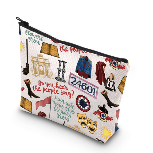 WCGXKO Musical Inspired Gift Broadway Musical Theatre Fan Zipper Pouch Makeup Bag (2460) WCGXKO Musical Inspired Gift Broadway Musical Theatre Fan Zipper Pouch Makeup Bag (2460)