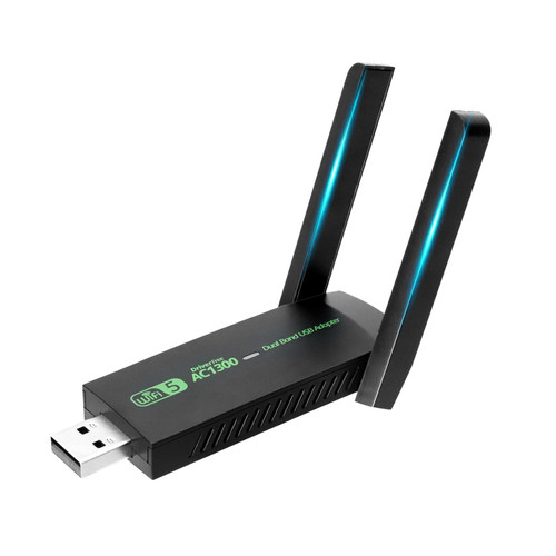USB WiFi Adapter,1300Mbps WiFi Dongle USB 3.0 Dual Band 5G/2.4G Wireless Network Adapter Dual 5dBi Antennas for Desktop Laptop PC, Supports Windows 11/10/8.1/8/7, Mac OS 10.9-10.15 USB WiFi Adapter,1300Mbps WiFi Dongle USB 3.0 Dual Band 5G/2.4G Wireless Network Adapter Dual 5dBi Antennas for Desktop Laptop PC, Supports Windows 11/10/8.1/8/7, Mac OS 10.9-10.15