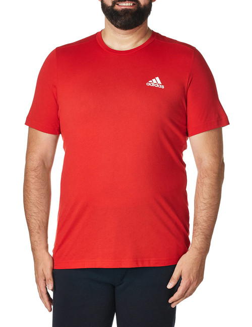 adidas mens FR Tee Scarlet/White Large