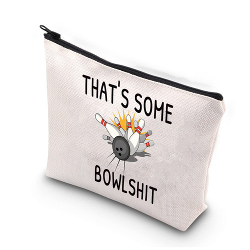 BDPWSS Bowling Ball Gifts Bowling Lover Gifts Bowling Makeup Bag That's Some Bowlshit Bowler Makeup Bag For Bowling Team Bowling Coach (Some bowl) BDPWSS Bowling Ball Gifts Bowling Lover Gifts Bowling Makeup Bag That's Some Bowlshit Bowler Makeup Bag For Bowling Team Bowling Coach (Some bowl)