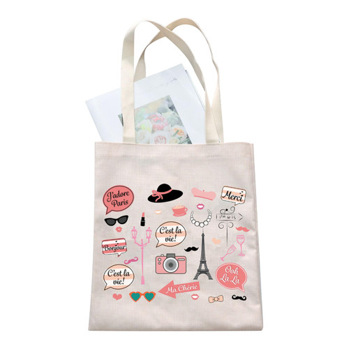 G2TUP Paris Travel Gift France Makeup Bag France Travel Bag Paris Cosmetic Bag (Paris T)