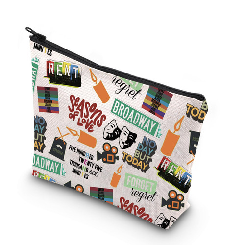 WCGXKO Rent Musical Theatre Quotes Zipper Pouch Broadway Musical Gift Song Lyrics Zipper Pouch Makeup Bag (600 bag) WCGXKO Rent Musical Theatre Quotes Zipper Pouch Broadway Musical Gift Song Lyrics Zipper Pouch Makeup Bag (600 bag)